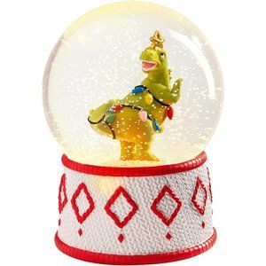Musical Lighted Battery Operated Water Globe with Swirling Glitter Home Decor